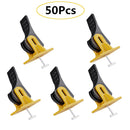 50Pcs/Set Reusable Tile Leveling Positioning System Leveler For Walls Floor Tool