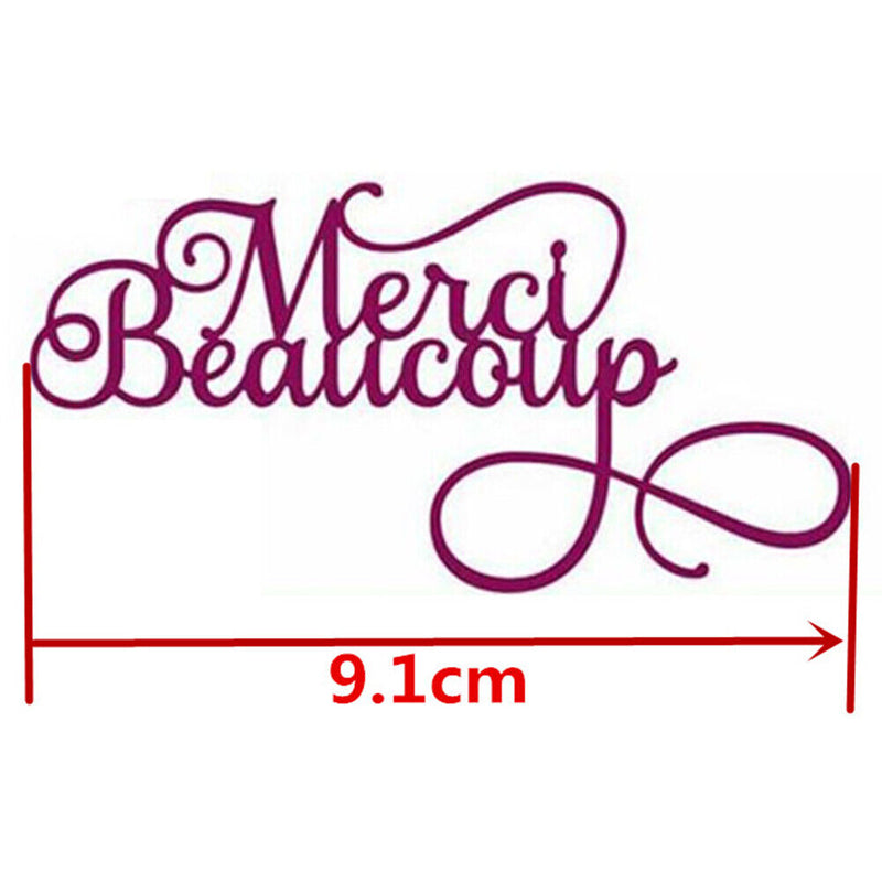 French Alphabet Cutting Die for DIY Scrapbooking Embossing Die Cuts (H4845)