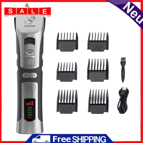 3V Dog Hair Clippers Electric Shaver Haircut Set Low Noise Pet Cat Hair Trimmer