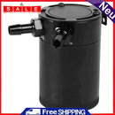Baffled Oil Catch Can Reservoir 2 Port Ticket Aluminum Oil Catch Tank Universal