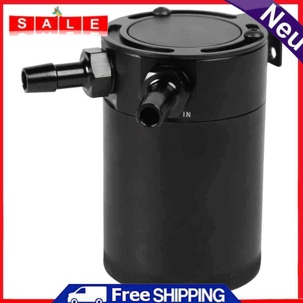 Baffled Oil Catch Can Reservoir 2 Port Ticket Aluminum Oil Catch Tank Universal