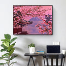 Diamond Painting 5D Full Round Drill Mosaic DIY Peach Blossom View Art Decor Kit