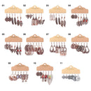 Jewelry Ethnic Circle Leaf Earrings Set Tassel Fringe Geometric Drop Dangle