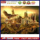 5D DIY Full Drill Diamond Painting Magic School Cross Stitch Mosaic Craft K