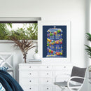 DIY Cotton Thread Christmas Shop Printed Full Cross Stitch Handmade Handicraft