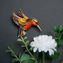 Retro Diamond-bordered Delicate Brooch Alloy Flyer 40*38mm