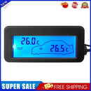 DC12V Digital Car Thermometer Mini LCD Backlight Temperature Meter (Blue)