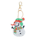 5pcs Full Drill Special Shaped DIY Diamond Painting Christmas Keychain for Decor