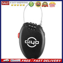 3 Digit Combination Lock with 2 Feet Retractable Steel Cable for Bike Lugga