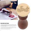 Wood Handle Paint Seal Retro DIY Envelope Wax Seal Stamp Post Decor (F364) Newly