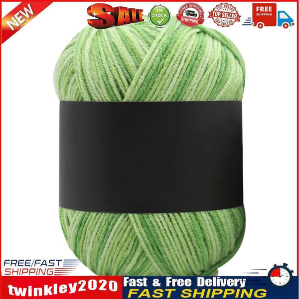 Gradient Color Milk Cotton Yarn Scarf Sweater Crochet Knitting Yarn (C) Newly