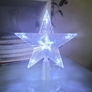 LED Star Night Light Five-point Lamp Christmas Tree Top Xmas Tree Decor (3)