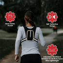 Men Women Strap Running Reflective Vest Phone Bag Chest Pocket Fitness Backpack