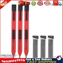 3 Carpenter Pencils with 18 Refills Scriber Marker Pen for Woodworking (B) Newly
