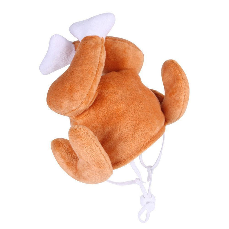 Dog Supplies Cat Clothes Open Ear Cospaly Pet Hat Headgear Chicken Leg Dress Up