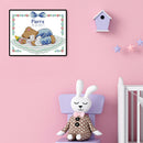 Partial Cross Stitch 14CT Cotton Thread DIY Cartoon Baby Counted Embroidery K