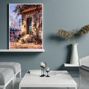 Painting By Numbers DIY House Hand Painted Canvas Oil Art Picture Craft Gift Kit