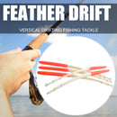 10pcs 18.5cm Feather Float Hard Tail Fishing Float with Rings for Fishing Newly