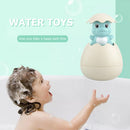 Duck Egg Clockwork Infant Bathroom Bath Sprinklering Toys (Blue Dinosaur) Newly