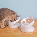 Non-Slip Dog Bowl with Stand Cat Water Bowl 15 Degree Neck Protection