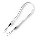 Digital Silent Cooling Fan Leafless Travel Personal Wearable Fans (White)