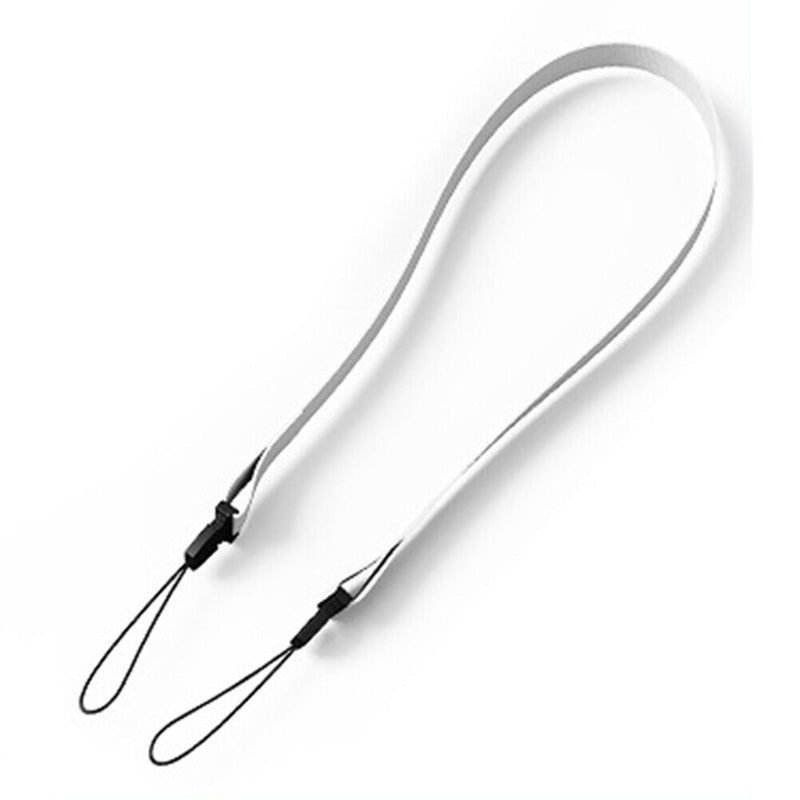 Digital Silent Cooling Fan Leafless Travel Personal Wearable Fans (White)