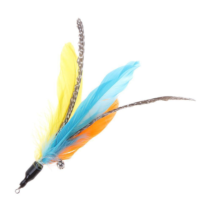 5pcs/lot Colorful Cat Toys Feather Replacement for Interactive Cat Wand