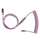 Type-C to USB Cable Mechanical Keyboard Aviation Connector Spiral Aviator Wire