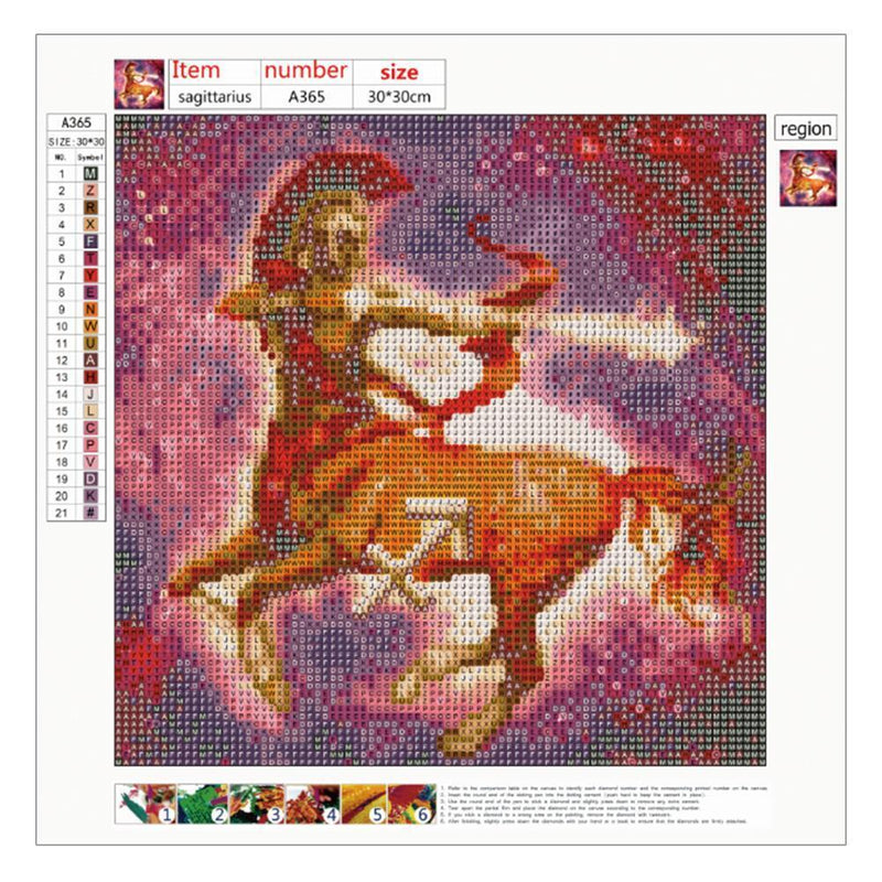 5D DIY Full Drill Diamond Paintings Constellation Cross Stitch Embroidery Mosaic Sagi