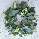 Christmas Olive Leaf Eucalyptus Wreath Leaves Garland Decoration Ornaments M1O8