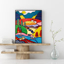 5D Diamond Painting DIY Cartoon House Full Round Diamond Mosaic Art