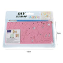 Embossed Mold Acrylic Cartoon DIY Alphabet Number Cake Cookie Mold (Pink) Newly