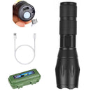 Powerful LED Flashlight USB Torch Waterproof Outdoor Camping Hiking Lights