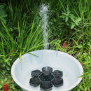 Panel Powered Garden Courtyard Pool Pond Waterfall Solar Fountain Bird Bath
