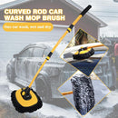 Car Wash Kit Brush Set Microfibre Mitt Mop & Car Wheel Cleaning Brush Rim Clean`