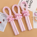 Gril's Makeup Hair Roller No Heat Heatless Curling Rod Headband with Hair Clips