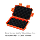Outdoor Waterproof Sealed Case Dustproof EDC Tools Storage Box (Orange) Newly