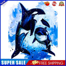 Blue Whale Oil Paint By Numbers Kits Canvas Picture Wall Art DIY Craft Gift