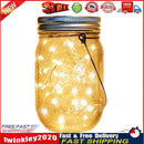 LED Solar Fairy Mason Jar Light Party Wedding Garden Decor (Warm Light 1m) Newly