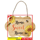 Welcome Door Sign, Sunflowers Bee Wall Plaque, for Festival, Porch, Front Door