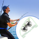 Luminous Bow Double Bells Plastic Waterproof Green Fishing Rod Accessories