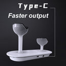 Dual Charger for PS5 Controller Gamepad Charger with Display Light (White) Newly