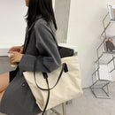 Fashion Big Capacity Shoulder Bag Nylon Waterproof Handbag Simple Shopping Totes
