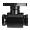 G1/4 Vent Valve Aluminum Handle Double Inner Teeth Waterway Control(Black)