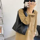 Fashion Large Capacity Top-handle Bag Women Portable Leather Solid Totes Satchel