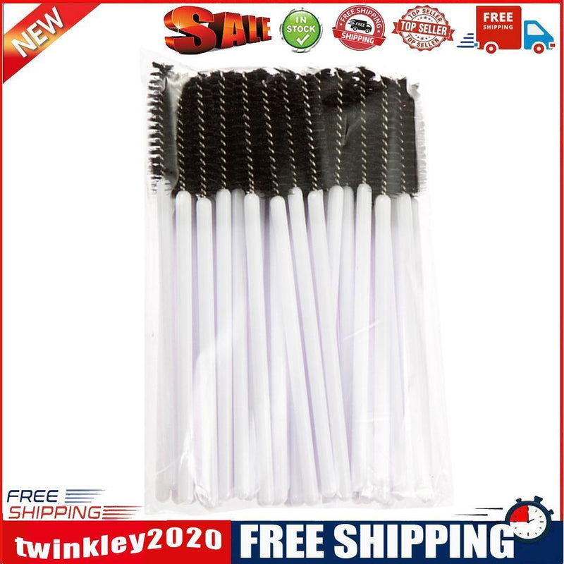 50PCS Disposable Eyelash Brush Mascara Wands Applicator Spoolers Makeup(3)