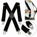 Men 50mm Extra Wide Adjustable Elastic Mens Suspenders ClipOnHot SA HOT V1G2