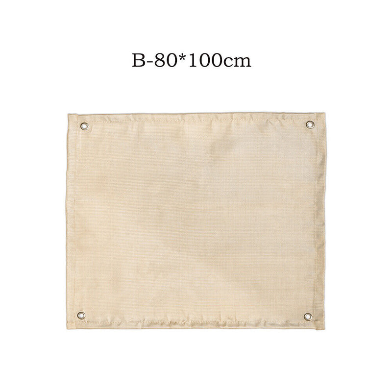 Fire Pit Mat Fireproof BBQ Flame Retardant Protective Blanket (80x100cm) Newly