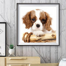 5D DIY Full Drill Diamond Painting Bored Puppy Cross Stitch Embroidery Mosa