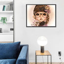 Coffee Girl Oil Paint By Numbers Kits Canvas Picture Wall Art DIY for Adults Kid